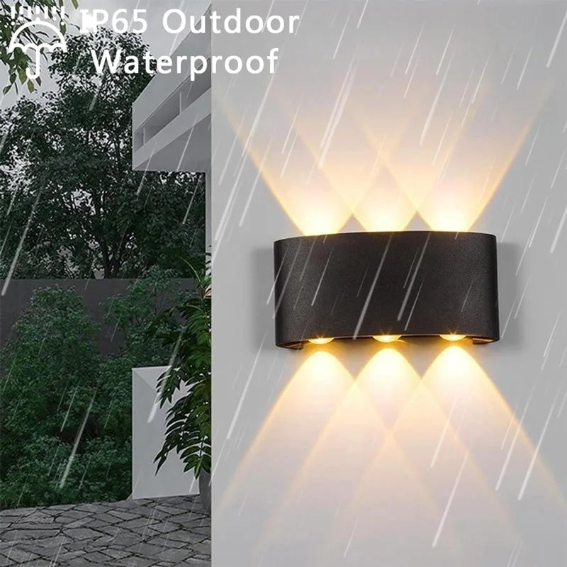 Aluminum Interior Wall Light – Waterproof IP65 LED Up &amp; Down Wall Lamp for Bedroom, Living Room, Garden & Stairs