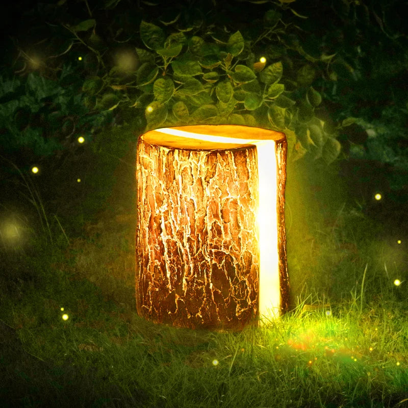 Creative Garden Tree Stump Landscape Light – Outdoor Nature-Inspired Lawn Lamp for Villas, Parks & Backyards