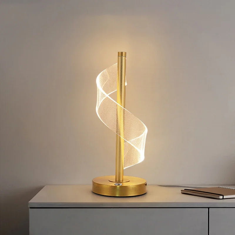 Nordic LED Table Lamp – Dimmable Touch Control Modern Bedside and Living Room Lighting
