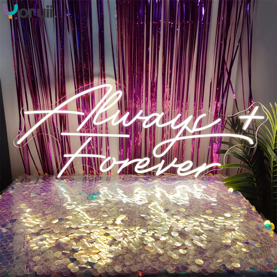 It Was Always You Neon LED Sign – Romantic Wedding and Bedroom Aesthetic Wall Light