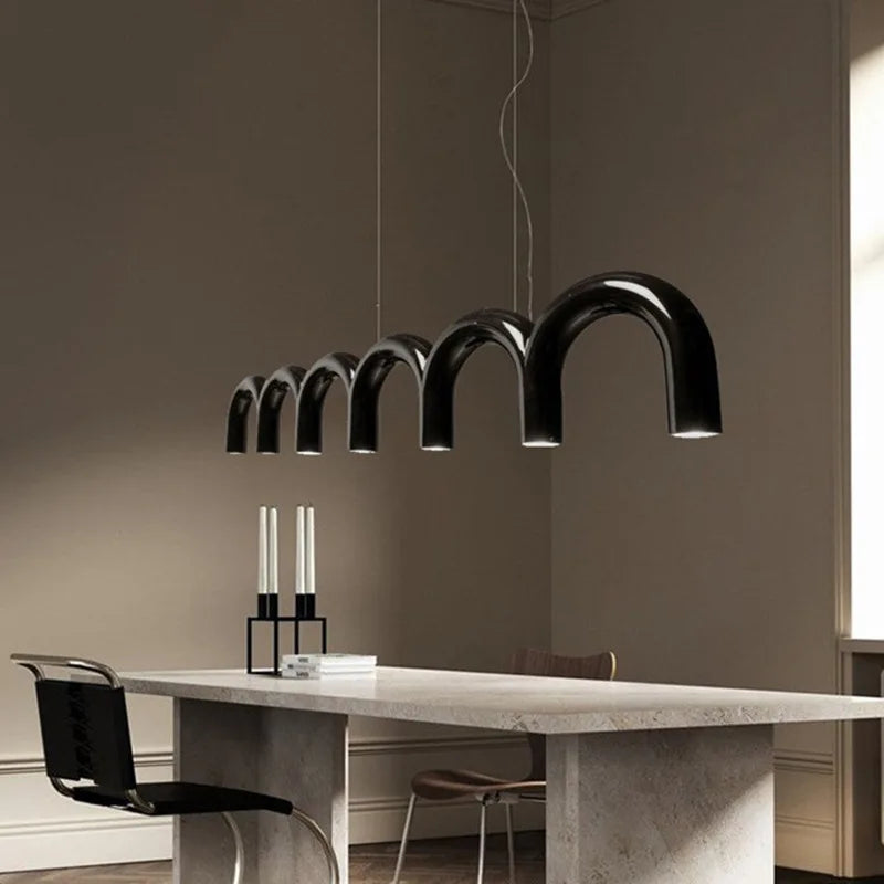 Oblure Arch Chandelier – Post-Modern U-Shaped Pendant Light