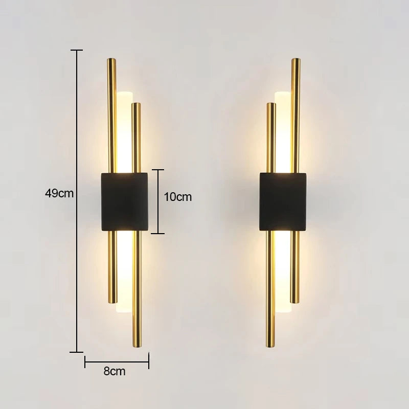Nordic Rechargeable LED Wall Lamp – Modern Acrylic Up &amp; Down Sconce for Bedroom, Living Room, and Hotel Interior Lighting