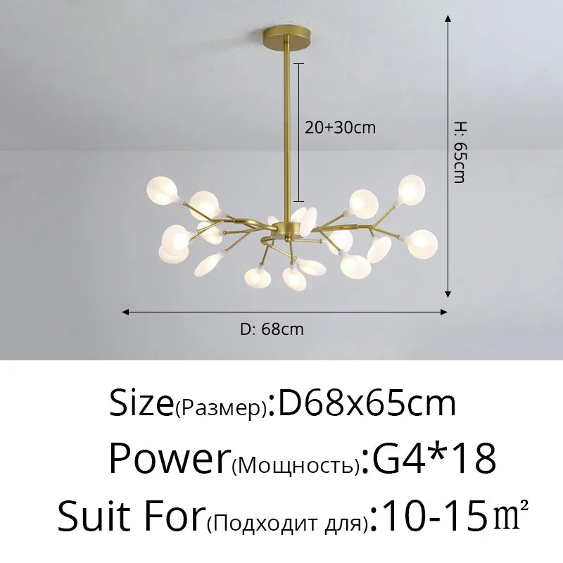 Nordic Firefly Pendant Light – Luxury Creative Art Chandelier for Living Room & Bedroom Home Decor