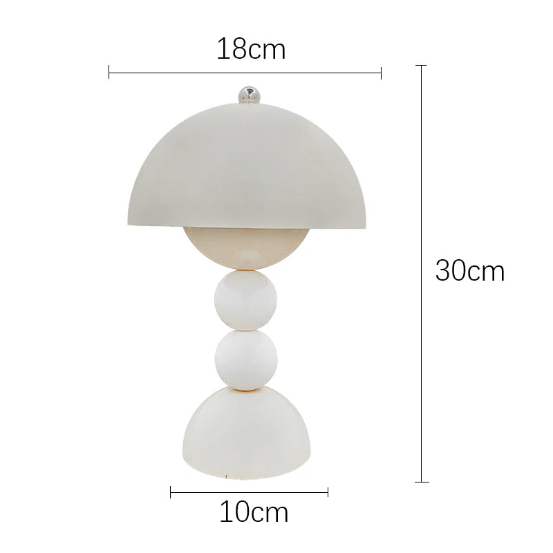 LED Flower Bud Table Lamp – Dimmable Nordic Bedside and Desk Light with USB Power for Bedroom and Home Decoration