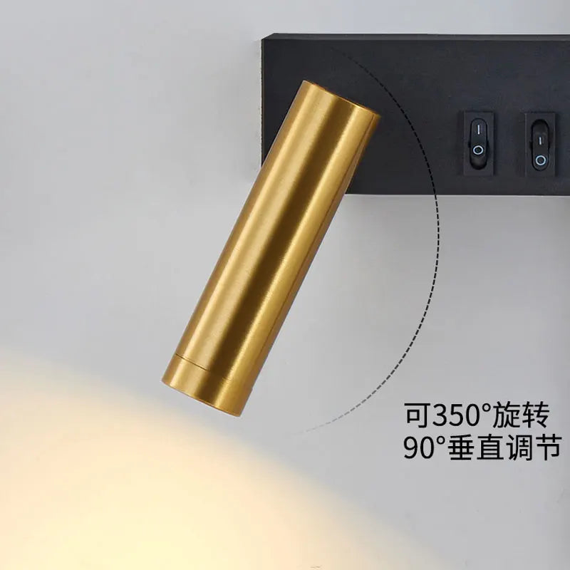 Nordic Modern Minimalist LED Wall Lamp – Black & White Luxury Decorative Light for Living Room, Sofa Background & Bedside