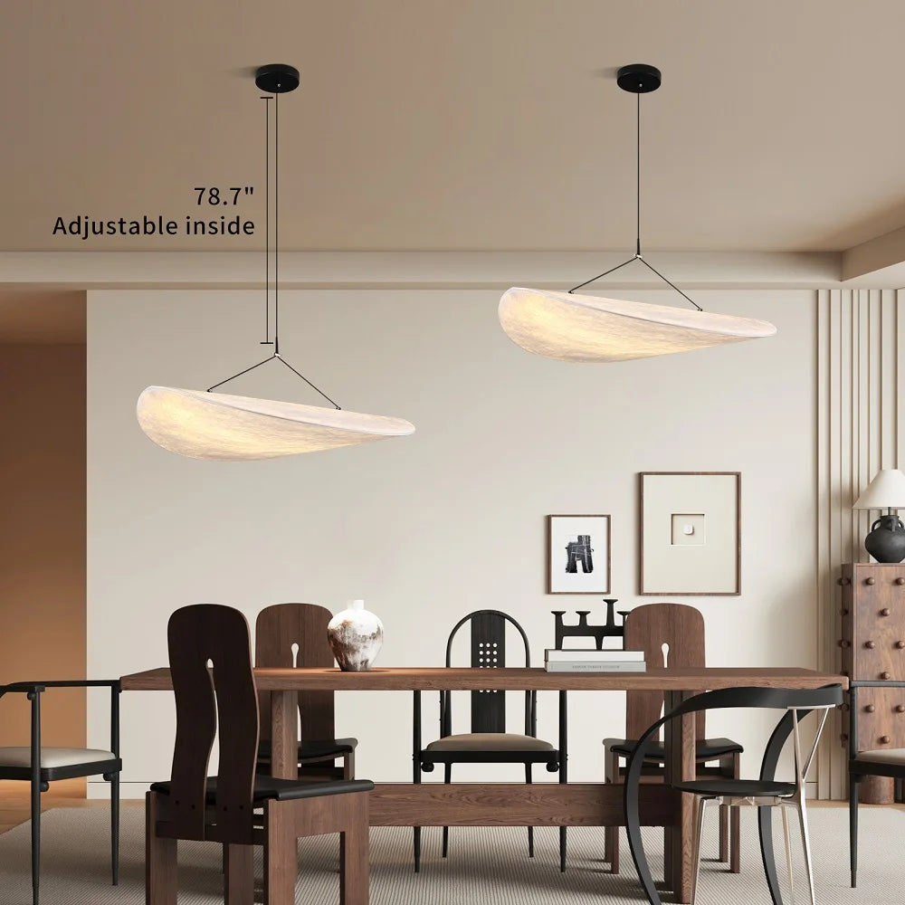 LIMIT LIGHT Silk LED Ceiling Chandelier – Modern Japanese-Style Handmade Pendant Lamp