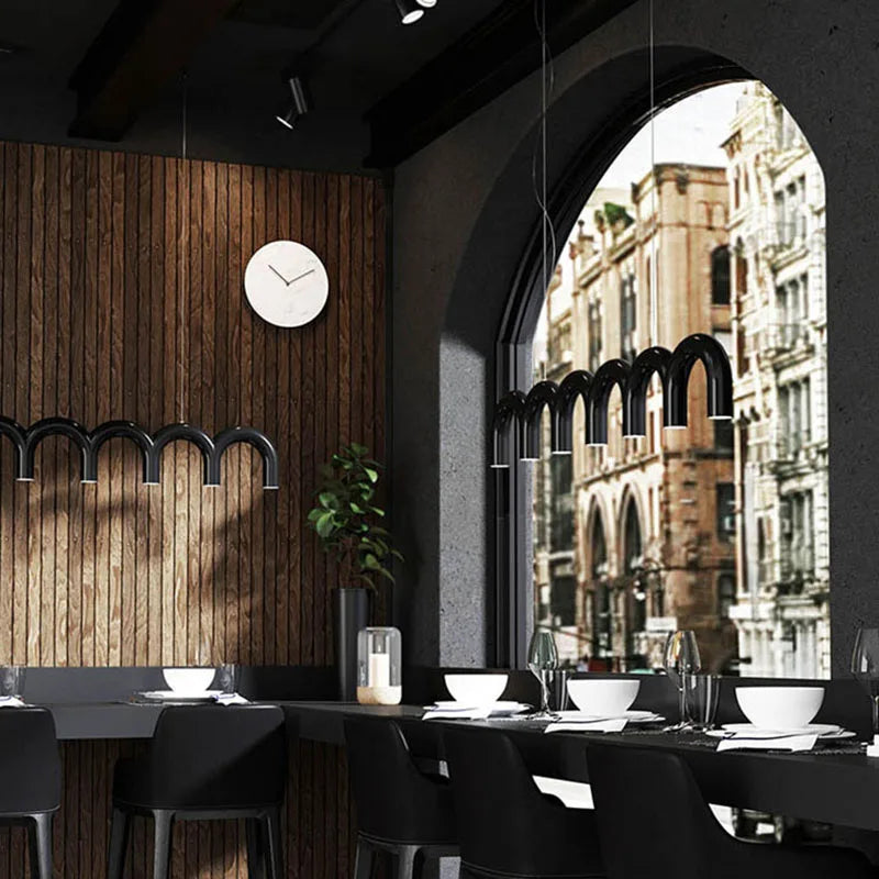 Oblure Arch Chandelier – Post-Modern U-Shaped Pendant Light