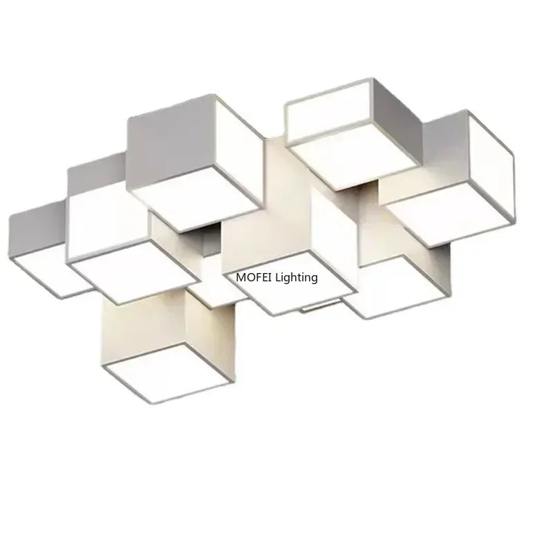 Nordic Designer Honeycomb LED Chandelier – Creative Remote-Dimming Pendant Light for Living Room & Bedroom