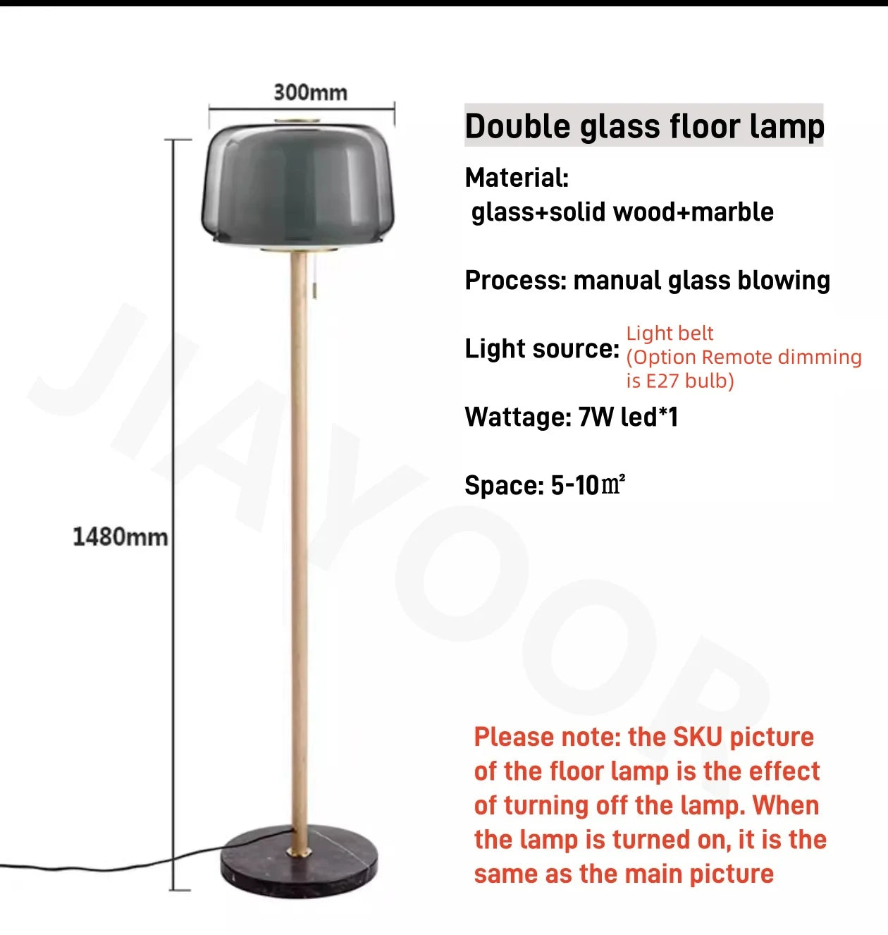 Modern Creative Glass Floor Lamp – Decorative LED Lighting for Living Room, Bedroom, and Sofa Side Spaces