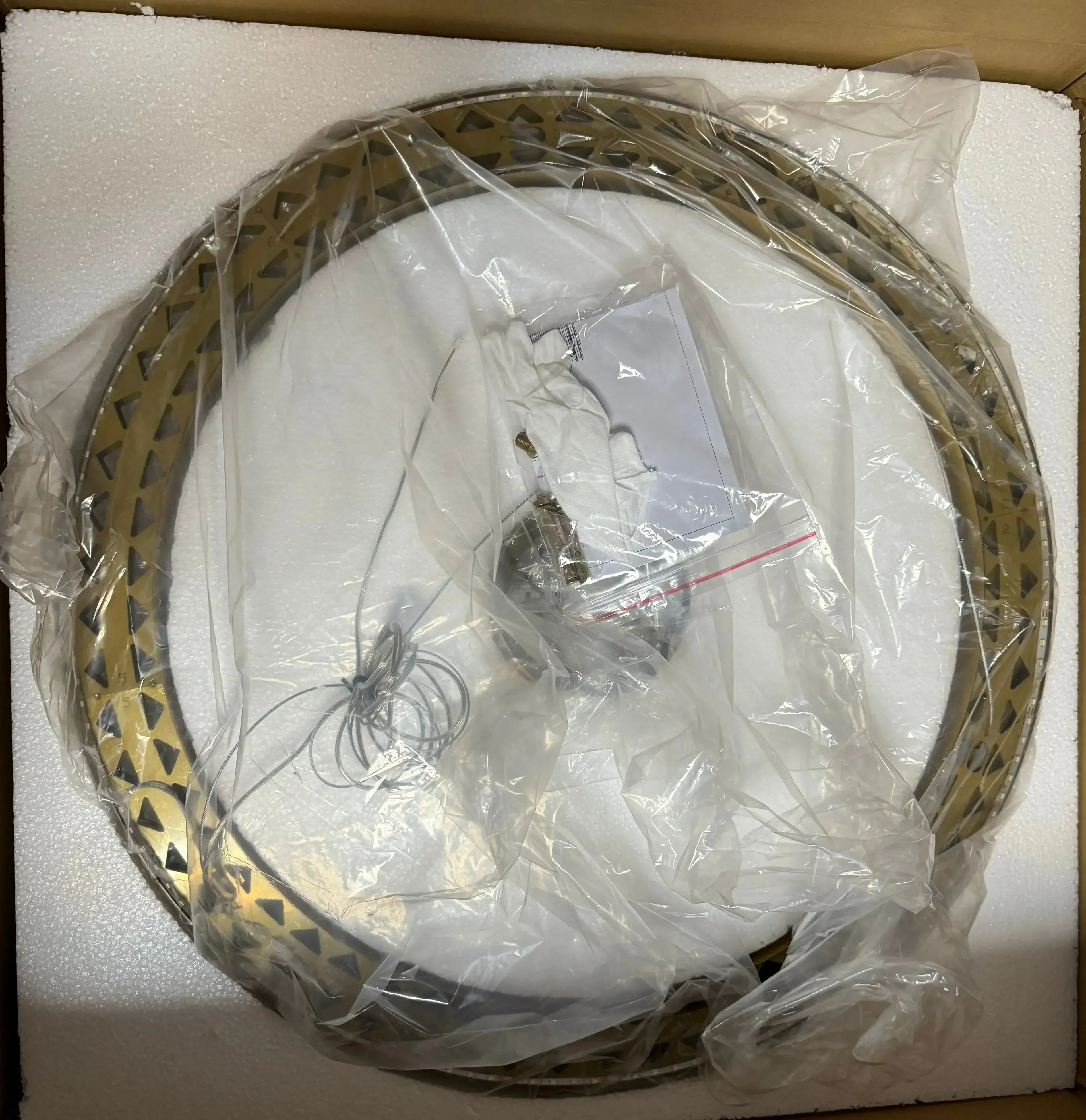 Light Luxury Crystal Chandelier – Modern LED Pendant for Living Room, Bedroom & Villa Decor