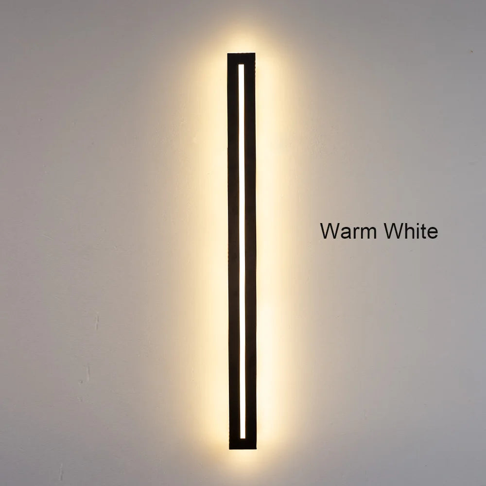 Waterproof IP65 Long LED Wall Sconce – Modern Outdoor Garden and Exterior Wall Lighting