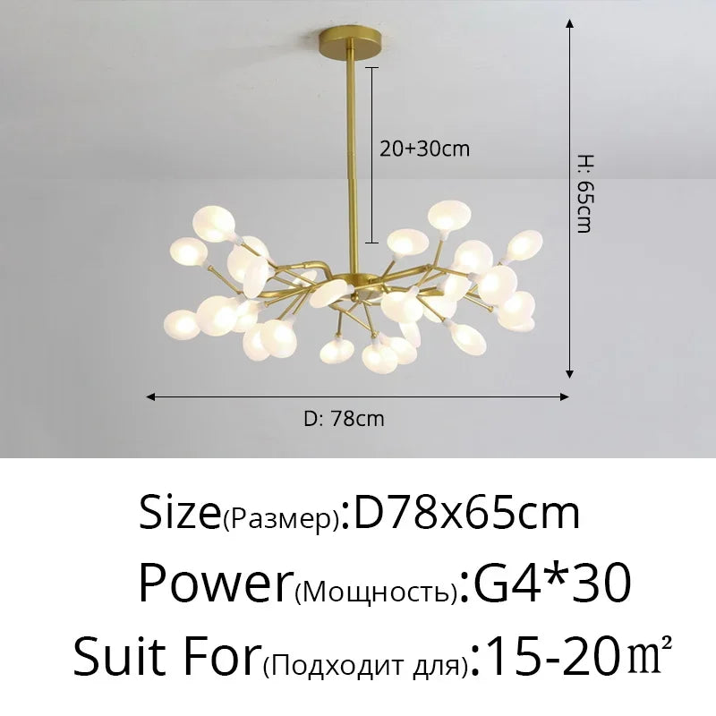 Nordic Firefly Pendant Light – Luxury Creative Art Chandelier for Living Room & Bedroom Home Decor