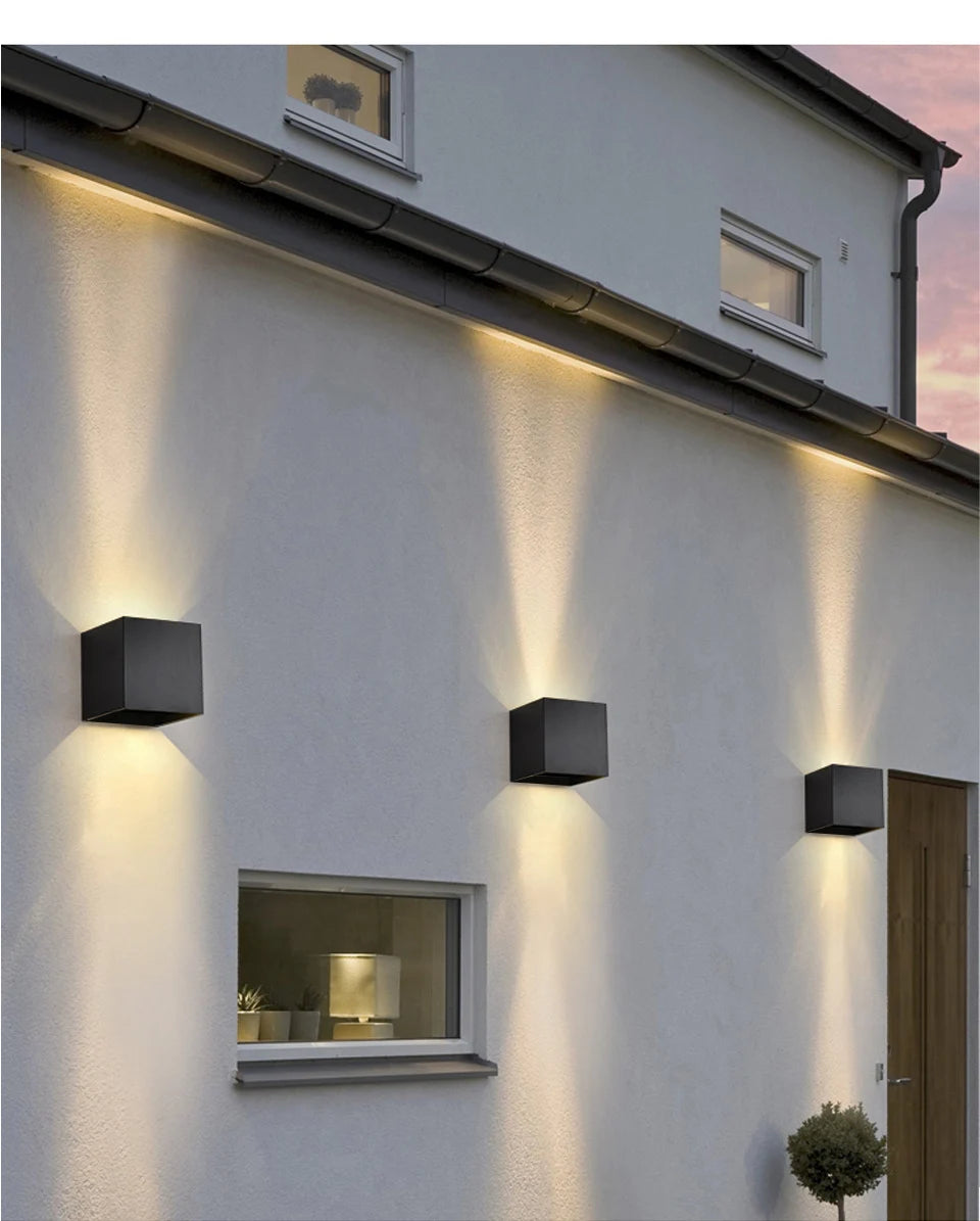 LED Wall Lamps 7W – Waterproof Modern Nordic Square Wall Light for Indoor & Outdoor Use