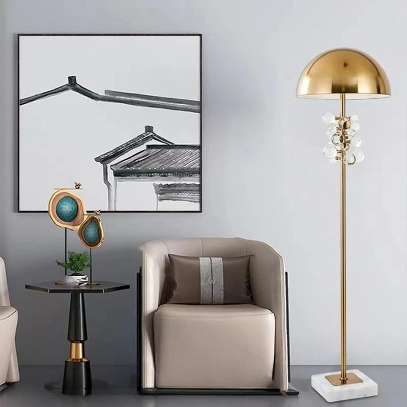 Creative Color Crystal Desk Lamp – Luxury Golden Art Deco Lighting for Bedroom, Living Room, and Villa Décor