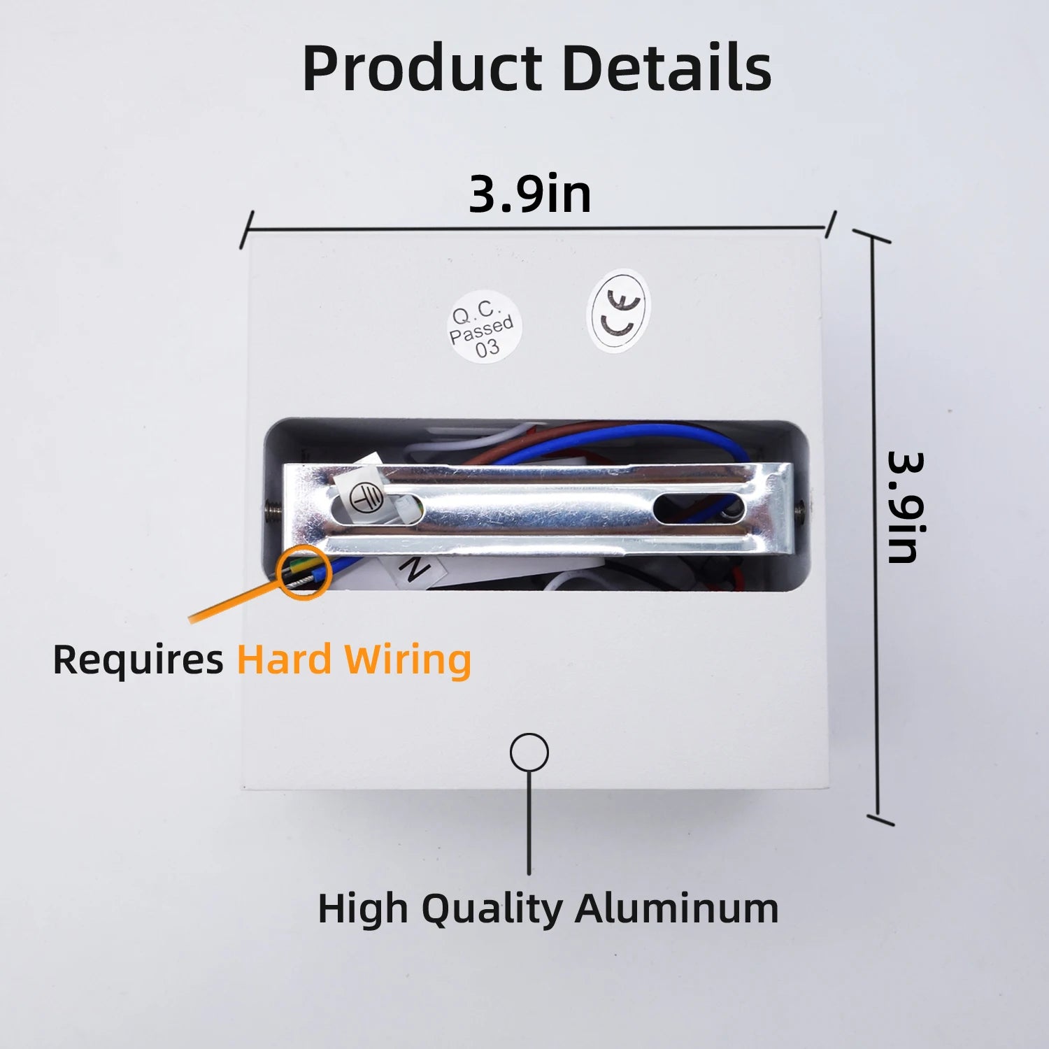 Modern Up Lamp; Down LED Wall Sconces – Minimalist Aluminum Indoor Lamps for Living Room, Hallway, and Bedroom Décor (2 Pack)