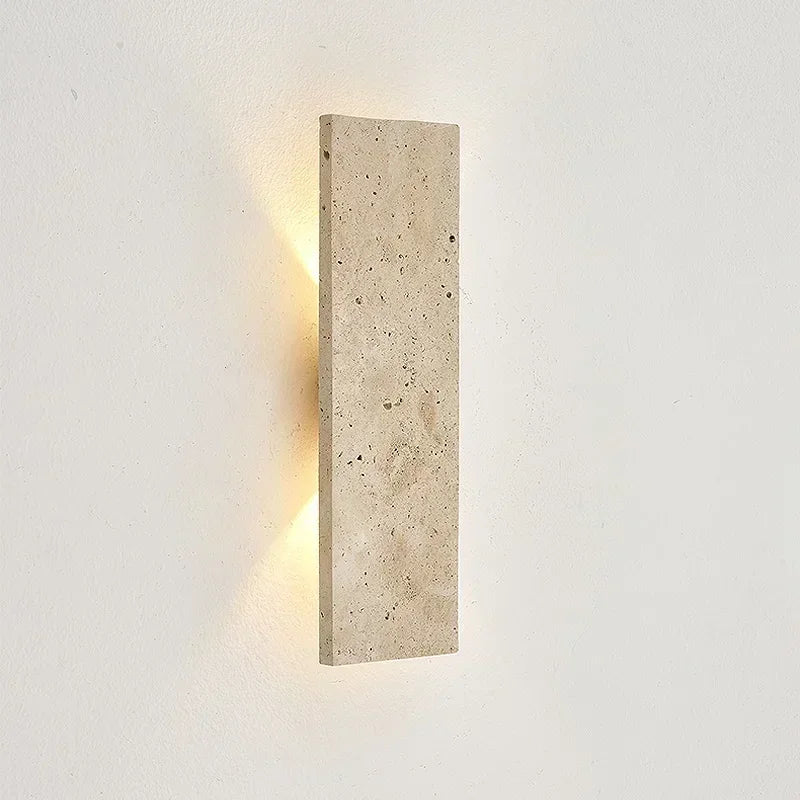 Outdoor Waterproof Natural Stone LED Wall Lamp – 18W Modern Strip Light for Exterior and Bedroom Decoration