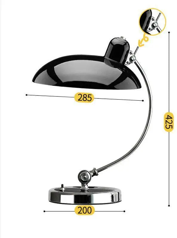 Danish Bauhaus Desk Lamp – Nordic Retro Vintage LED Bedside and Study Light