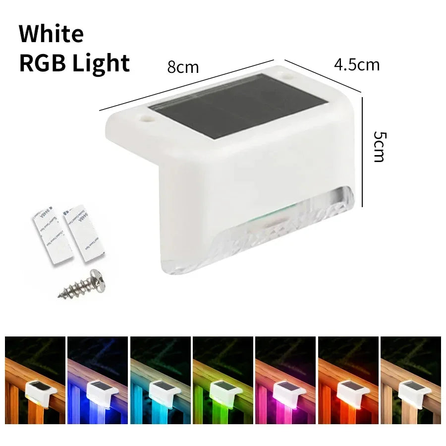 Solar Deck Lights Outdoor – Waterproof Garden, Patio, Stair & Pathway Lighting (1pcs / 4pcs)