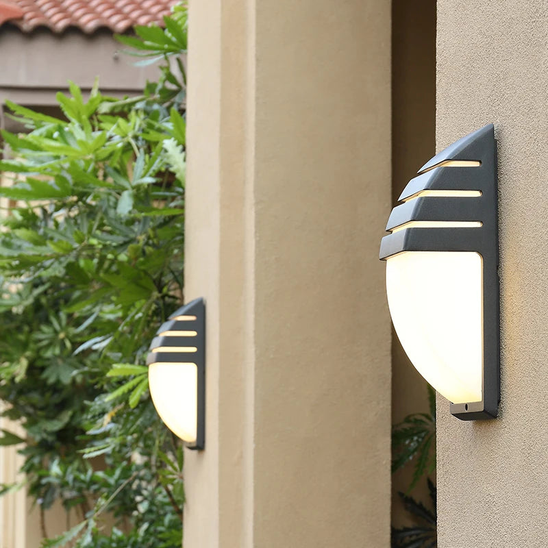 LED Outdoor Wall Light – Waterproof Radar Motion Sensor Wall Lamp for Porch, Exterior & Outdoor Lighting