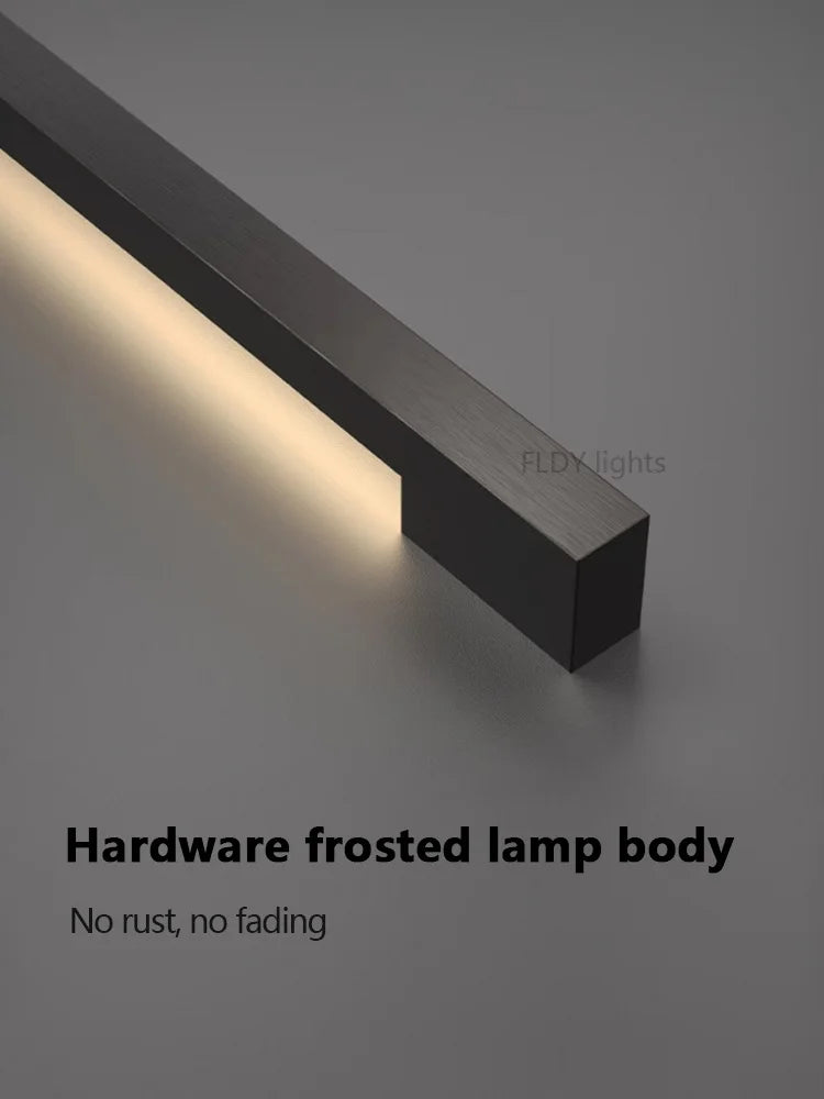 Modern Minimalist Long LED Wall Lamp – Nordic Background Wall Light for Bedroom, Living Room