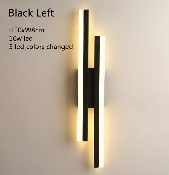 Modern LED Wall Sconce – Copper Line Pipe Design With Acrylic Shade for Bedroom, Living Room, and Corridor Lighting