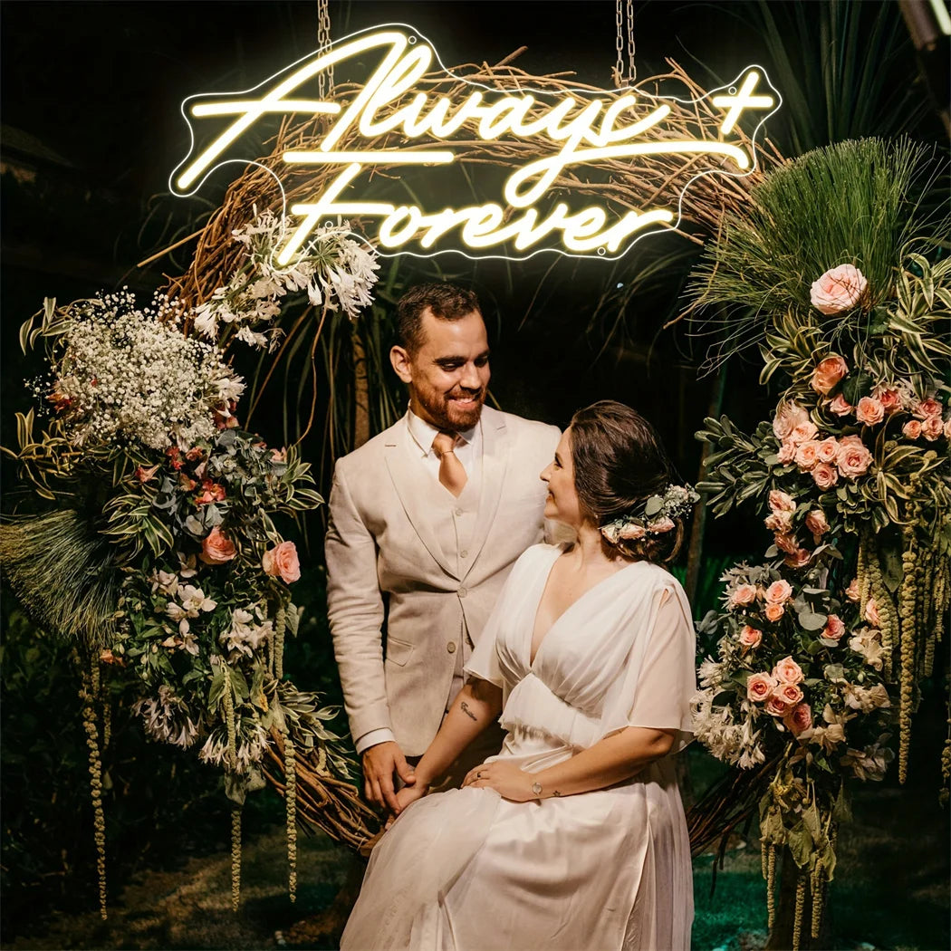 It Was Always You Neon LED Sign – Romantic Wedding and Bedroom Aesthetic Wall Light