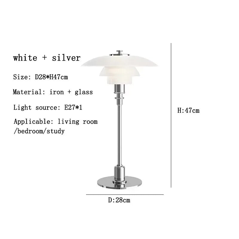 Nordic Designer Colored Glass Table Lamp – Modern Reading Light for Bedroom, Bedside, and Living Room Decoration