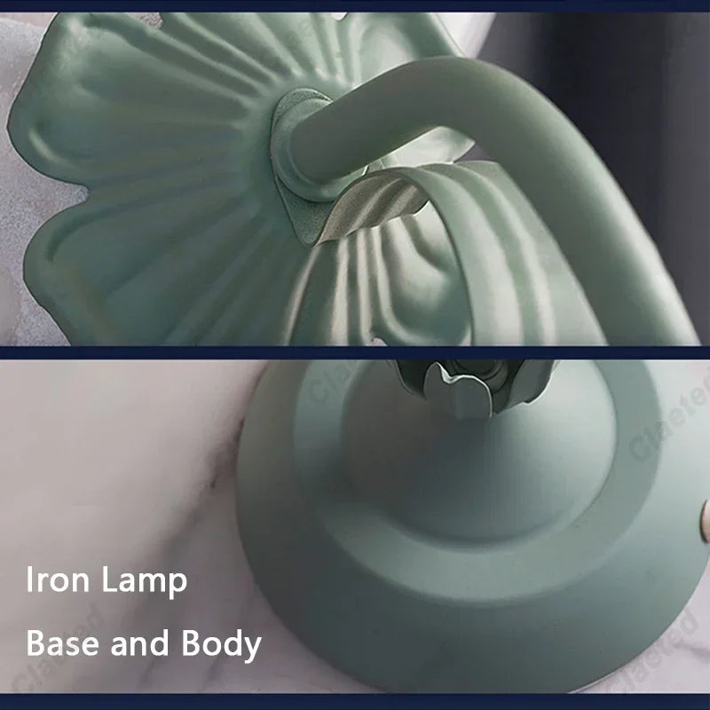 Lampe de bureau rétro française romantique à fleurs – Lampe de chevet champêtre style crème pour une chambre vintage