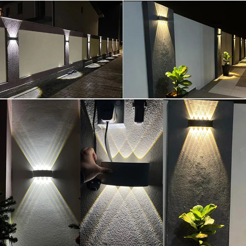 Aluminum Interior Wall Light – Waterproof IP65 LED Up &amp; Down Wall Lamp for Bedroom, Living Room, Garden & Stairs