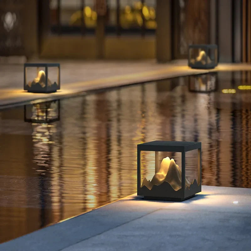 Solar Post Light Outdoor – IP65 Waterproof Auto Dusk to Dawn Stainless Steel Pathway Lamp for Garden, Villa, Courtyard, Fence Lighting