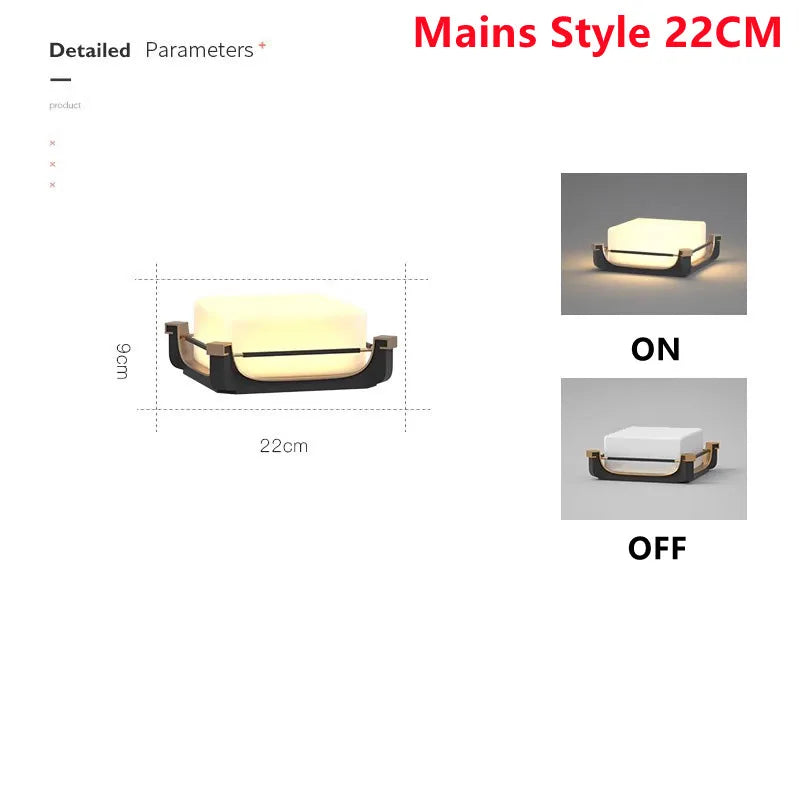 Outdoor Courtyard LED Solar Lawn Light – IP65 Waterproof Pillar &amp; Fence Post Lamp for Garden, Path & Villa Lighting