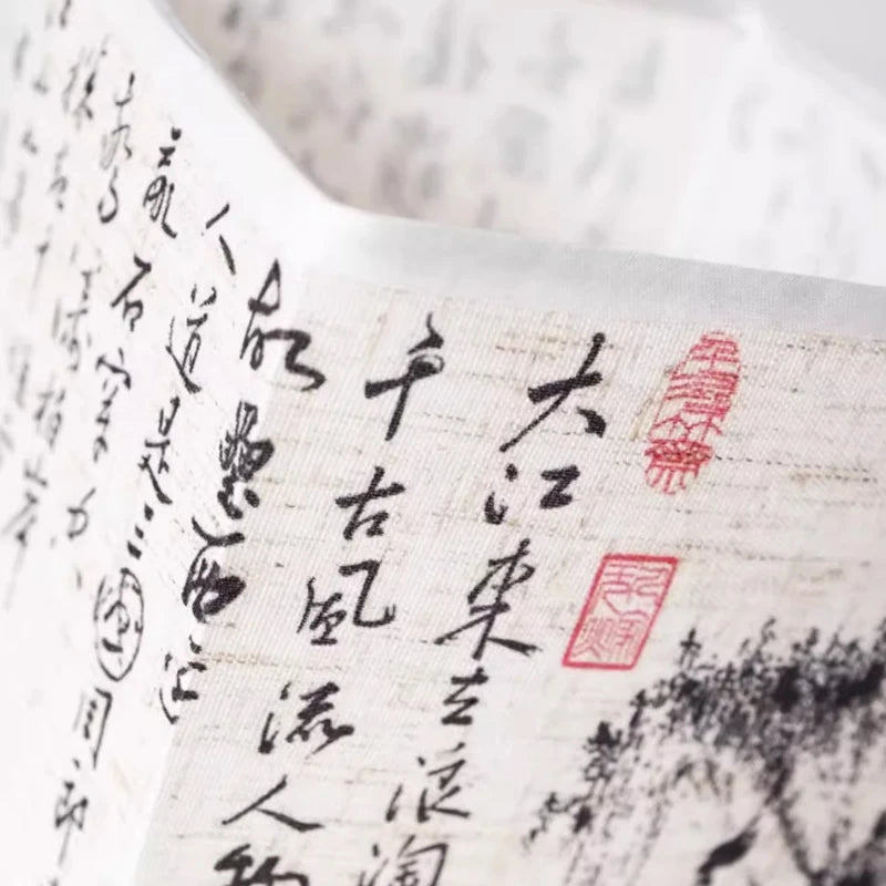 LED Decoration Table Lamp – Simple Dimmable Chinese Style Square Fabric Lampshade Bedside Desk Light