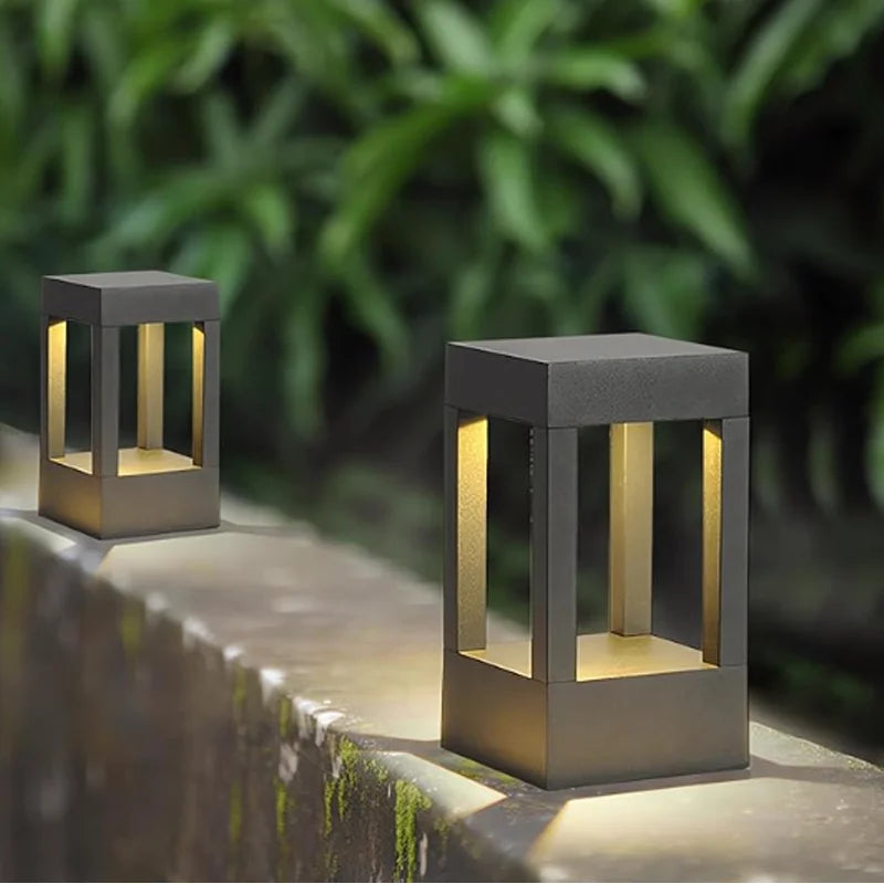 Outdoor Lawn Lamp LED Waterproof – Modern Aluminum Garden & Patio Bollard Light for Pathways, Pools & Courtyards