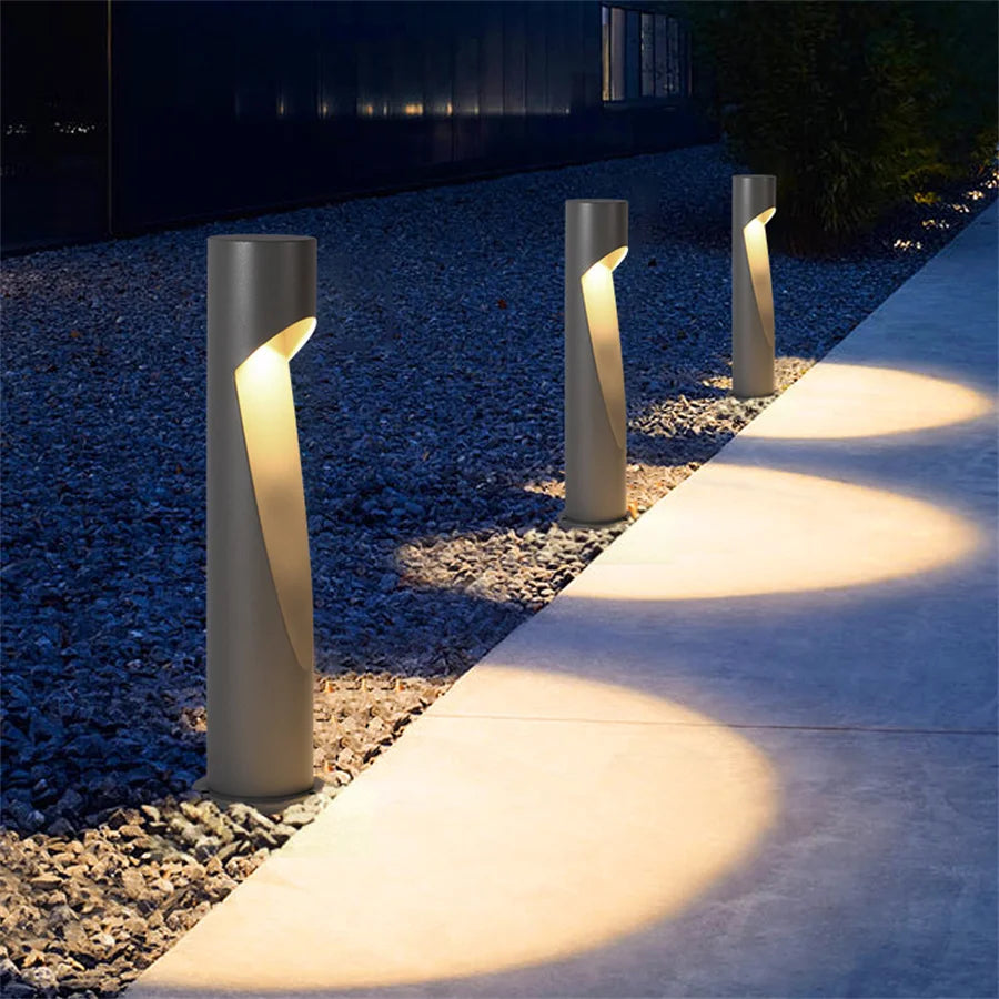 Waterproof 10W Aluminum Garden Pathway Lawn Lamp – Modern Outdoor Landscape Bollard Light for Courtyard, Villa, Gate, Pathways