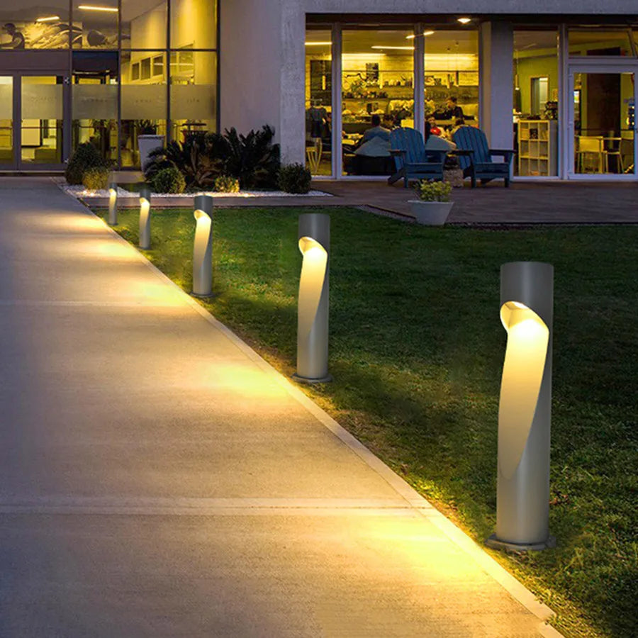 Waterproof 10W Aluminum Garden Pathway Lawn Lamp – Modern Outdoor Landscape Bollard Light for Courtyard, Villa, Gate, Pathways