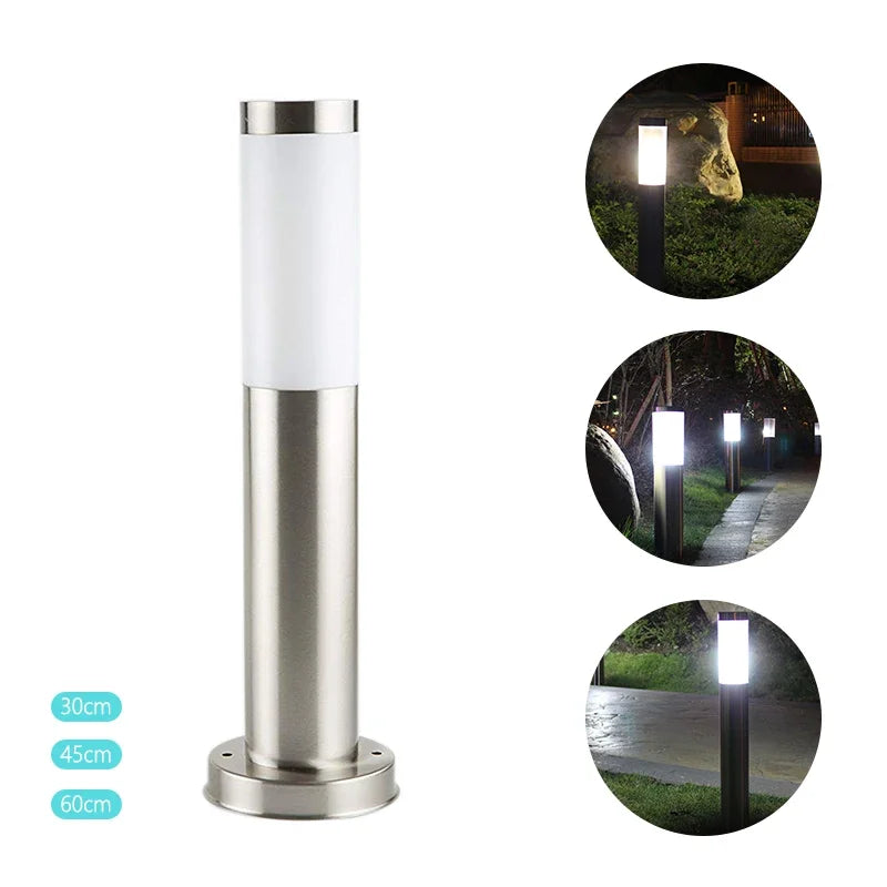DONWEI LED Outdoor Lawn Lamp – Stainless Steel Waterproof IP65 Landscape Light for Garden, Courtyard & Pathways