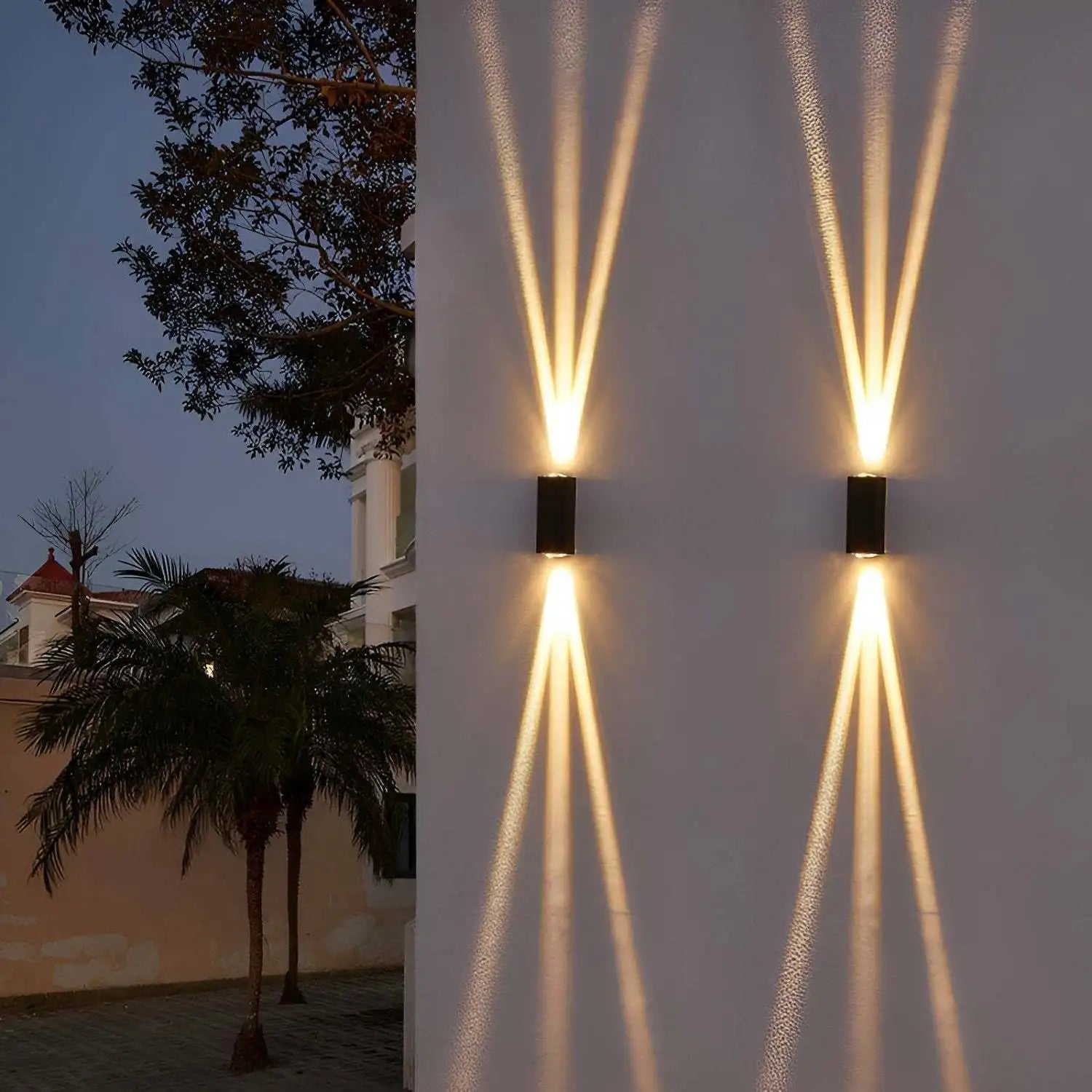 Modern Up–Down LED Wall Lamp – Anti-Rust Aluminum Outdoor/Indoor Sconce with Warm White 3000K Lighting