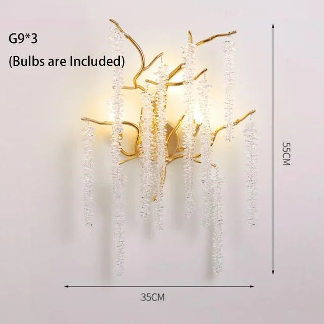 2025 Luxury Gold Glass LED Chandelier – Modern Crystal Ceiling Pendant Light for Dining Room & Home Decor