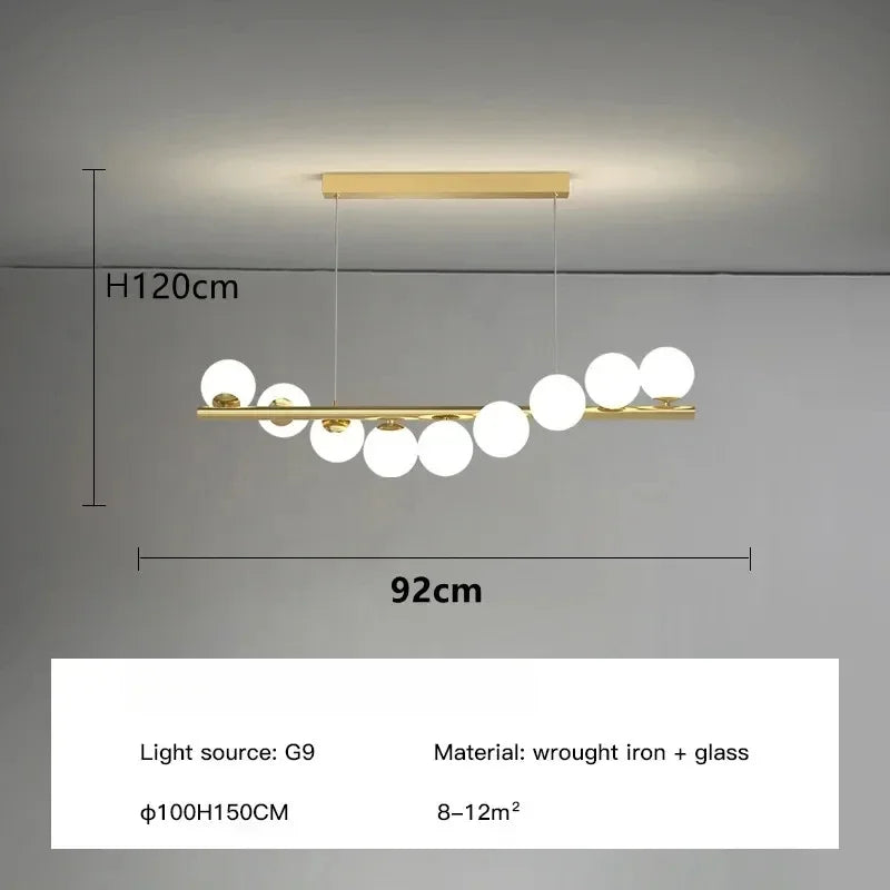 Nordic Ceiling Chandelier – Modern Luxury Suspension Light for Living Room, Kitchen, Office & Home Decoration