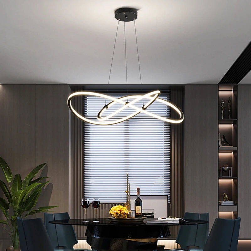 Modern LED Chandelier – Decorative Ceiling Light for Living Room, Dining Room, Bedroom & Kitchen
