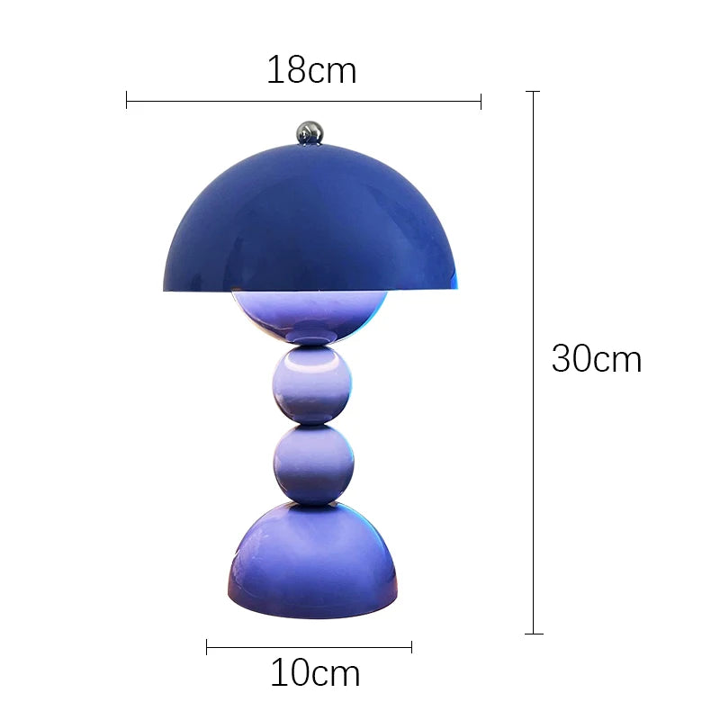 LED Flower Bud Table Lamp – Dimmable Nordic Bedside and Desk Light with USB Power for Bedroom and Home Decoration