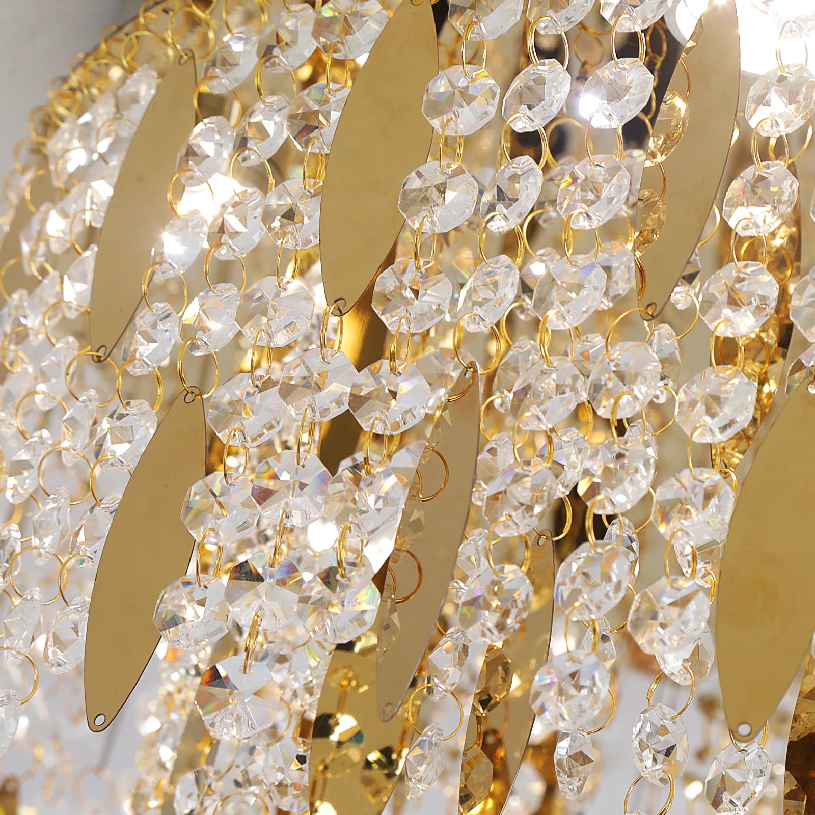 Luxury K9 Crystal LED Ceiling Lamp – Modern Chandelier for Living Room, Dining Room & Home Interior