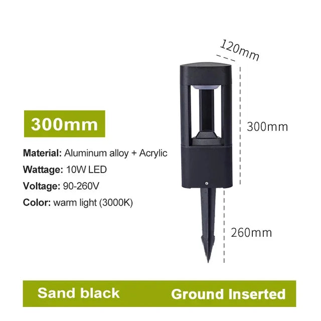 Outdoor LED Waterproof Lawn Lamp – Modern IP65 Landscape Light for Courtyard, Villa, Garden & Park