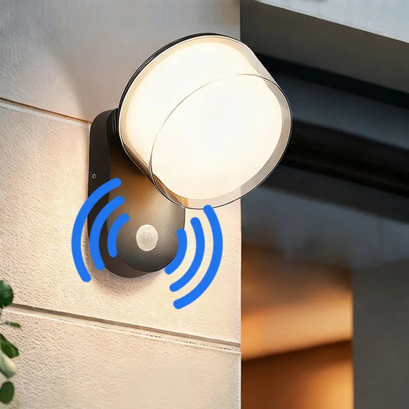 LED Outdoor Wall Light – IP65 Waterproof Motion Sensor Wall Lamp for Porch, Balcony, Garden, Corridor & Home Exterior Lighting