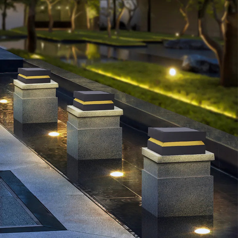 Outdoor Courtyard LED Lawn Lamp – Waterproof IP65 Garden Square Light for Pillars, Fences, Door Posts & Landscape Decoration