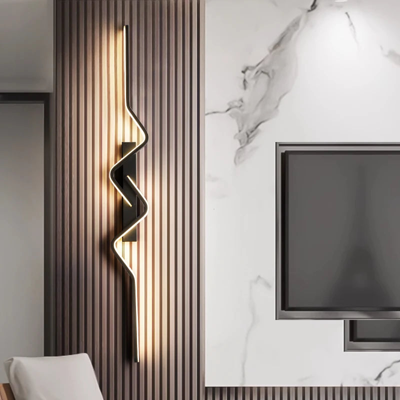 Modern Long LED Wall Lamp – Nordic Aluminum Decorative Light for Living Rooms, Corridors, and Home Interior Walls