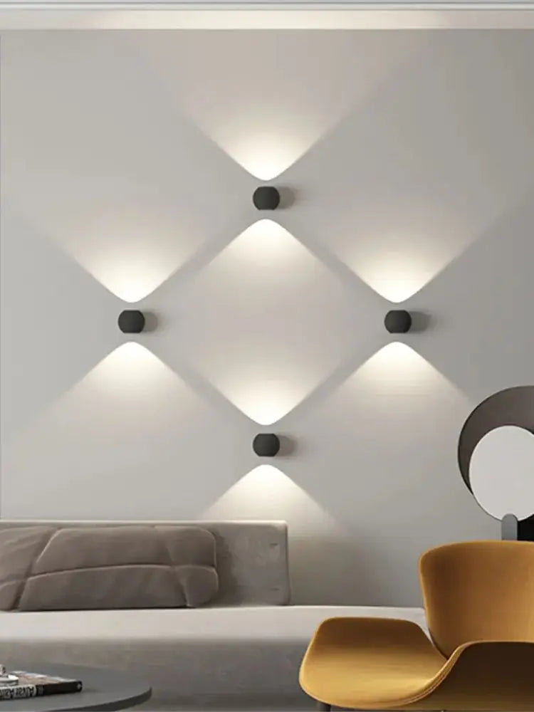 Outdoor Waterproof Wall Lamps, Indoor Up and Down Wall Light, Garden, Porch, Terrace, Corridor and Balcony Sconce