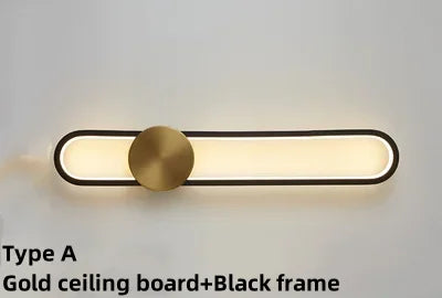 Modern Linear LED Wall Sconce – Ambient Bedroom and Hallway Lighting in Metal and Silicone