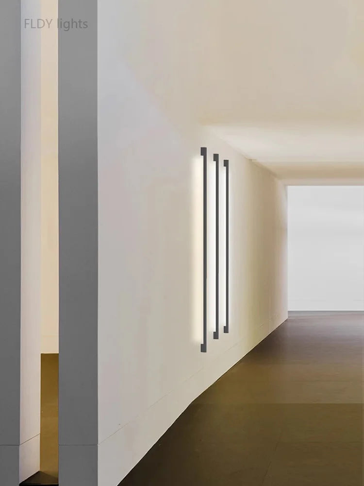 Modern Minimalist Long LED Wall Lamp – Nordic Background Wall Light for Bedroom, Living Room