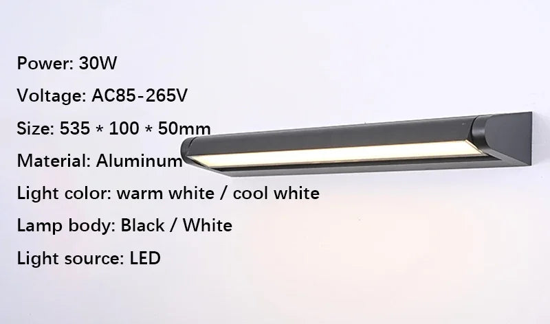 Adjustable Angle Outdoor Waterproof Wall Lamp – Modern Aluminum Garden and Exterior Wall Lighting